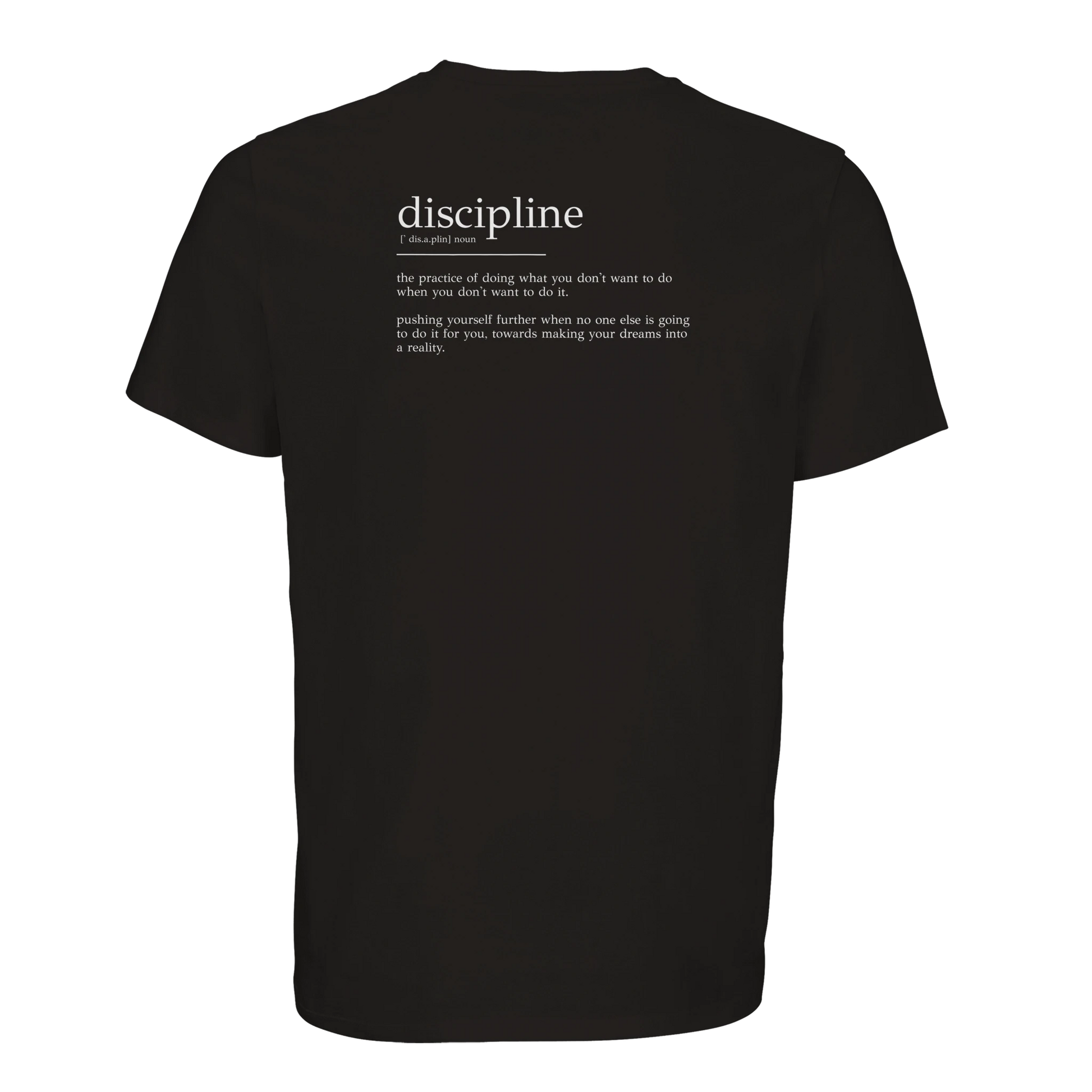Discipline T-Shirt Schwarz – Produktansicht 2