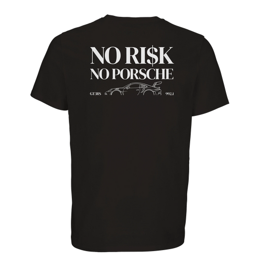 No Risk No Porsche T-Shirt Schwarz – Produktansicht