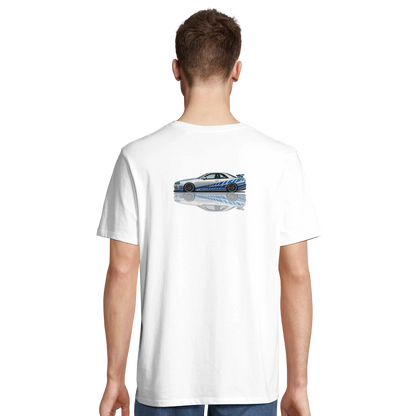 Nissan R34 Paul Walker T-Shirt Weiss