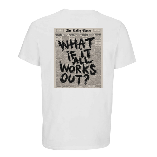 If it work out T-Shirt Weiss – Produktansicht