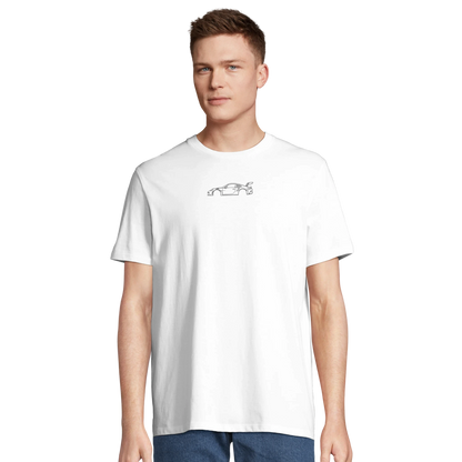 No Risk No Porsche T-Shirt Weiss