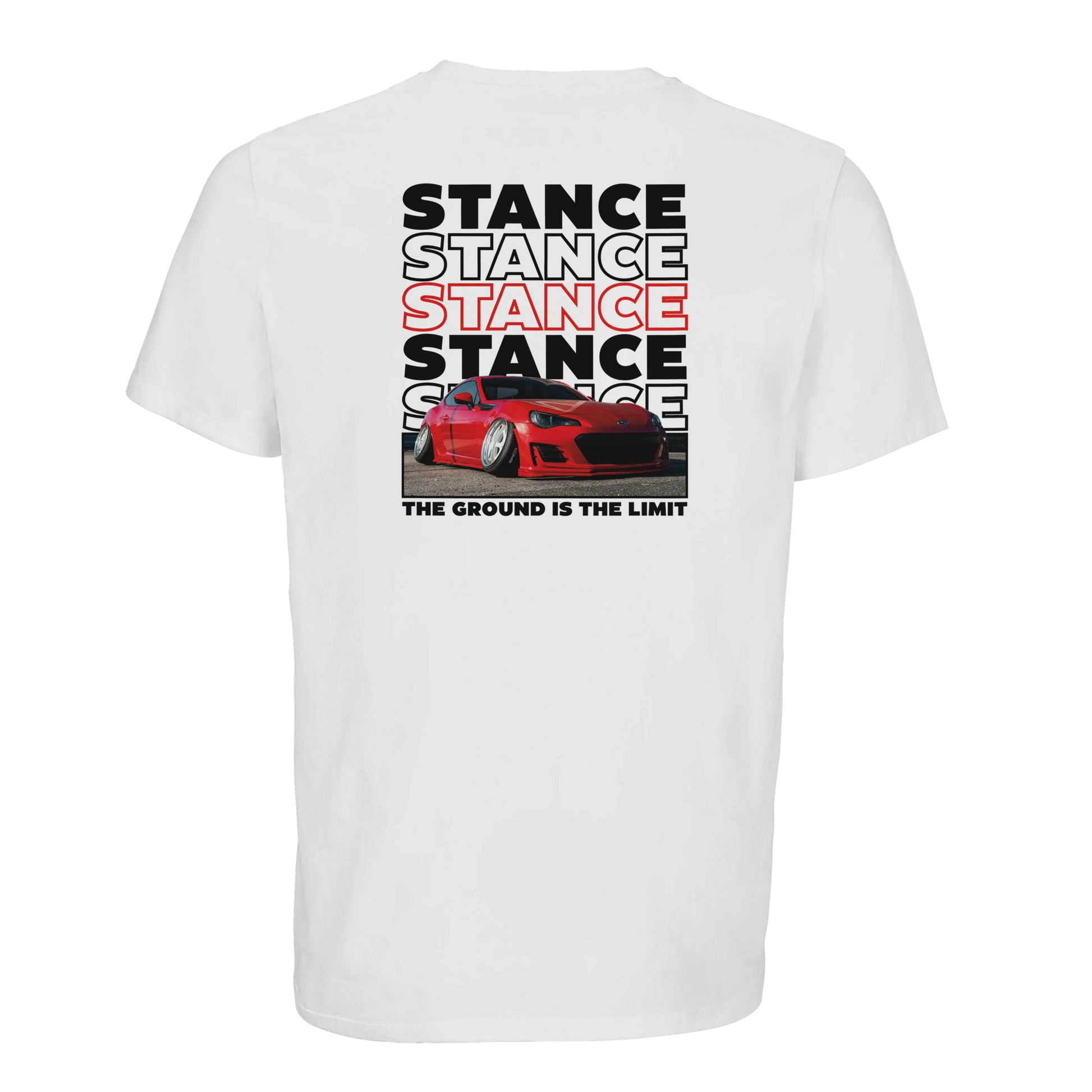 Subaru BRZ Stance T-Shirt Weiss – Produktansicht 2