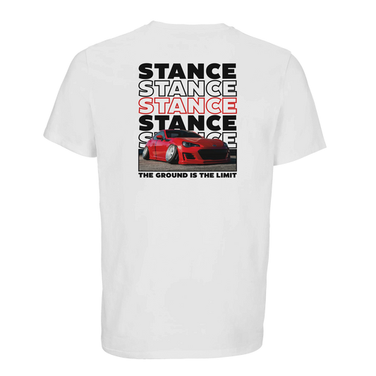 Subaru BRZ Stance T-Shirt Weiss – Produktansicht