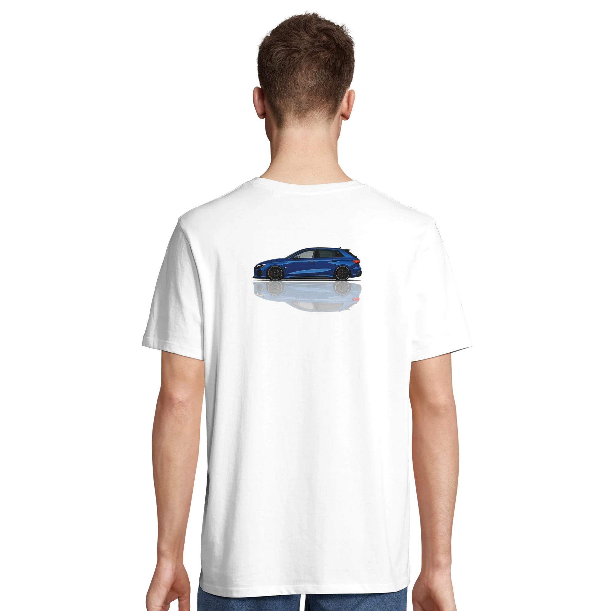 Audi RS3 T-Shirt Weiss – Produktansicht 3