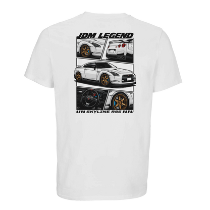 Nissan R35 JDM Legend T-Shirt Weiss