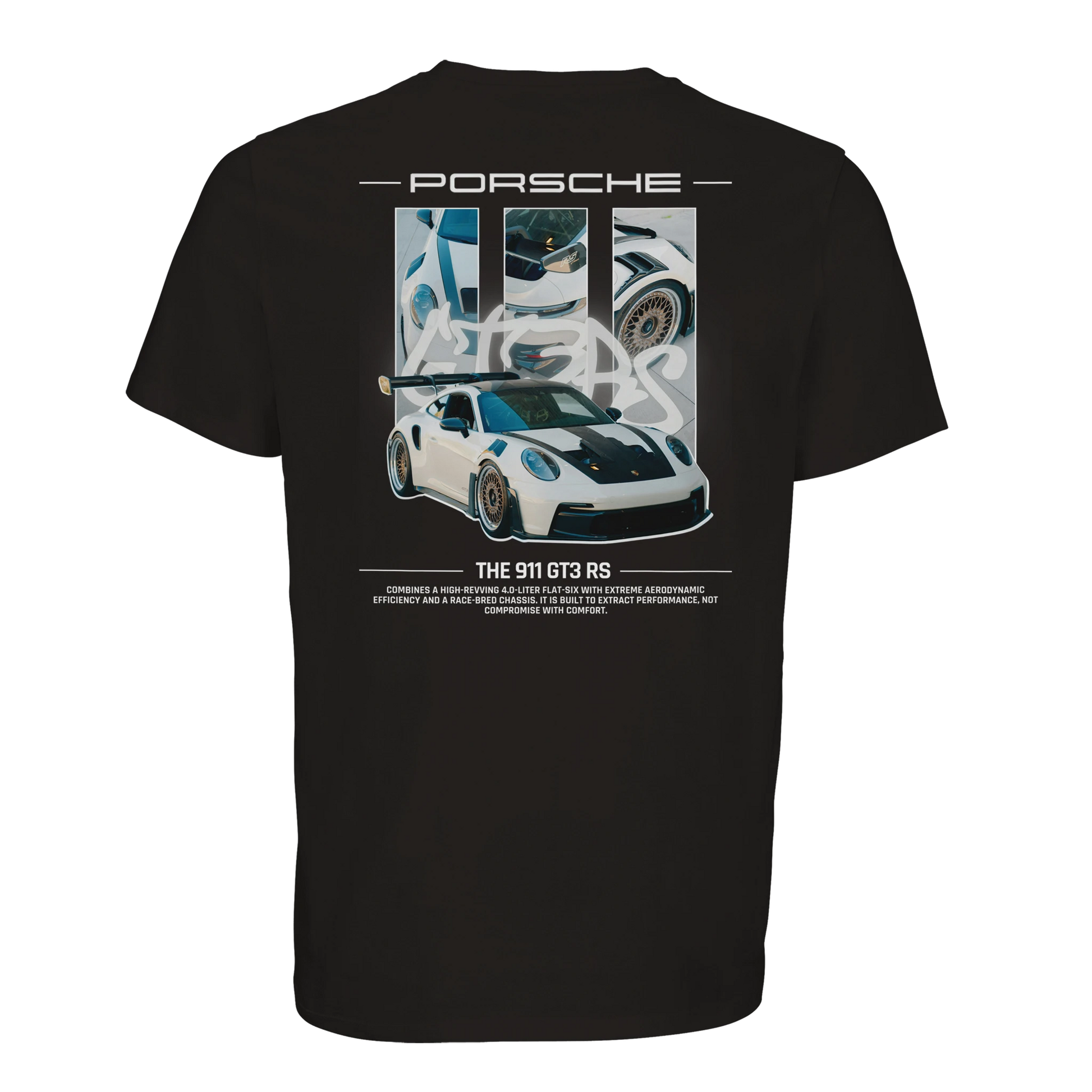 Porsche GT3 RS T-Shirt Schwarz – Produktansicht 2