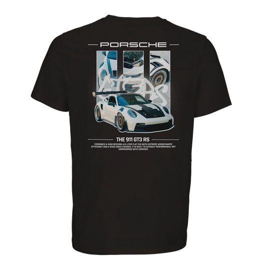 Porsche GT3 RS T-Shirt Schwarz – Produktansicht