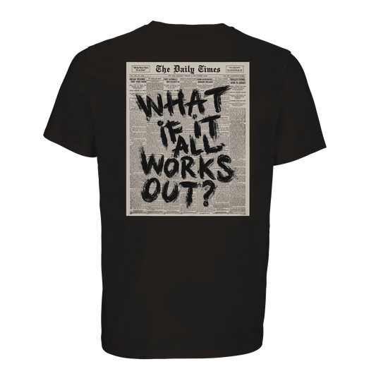 If it work out T-Shirt Schwarz – Produktansicht
