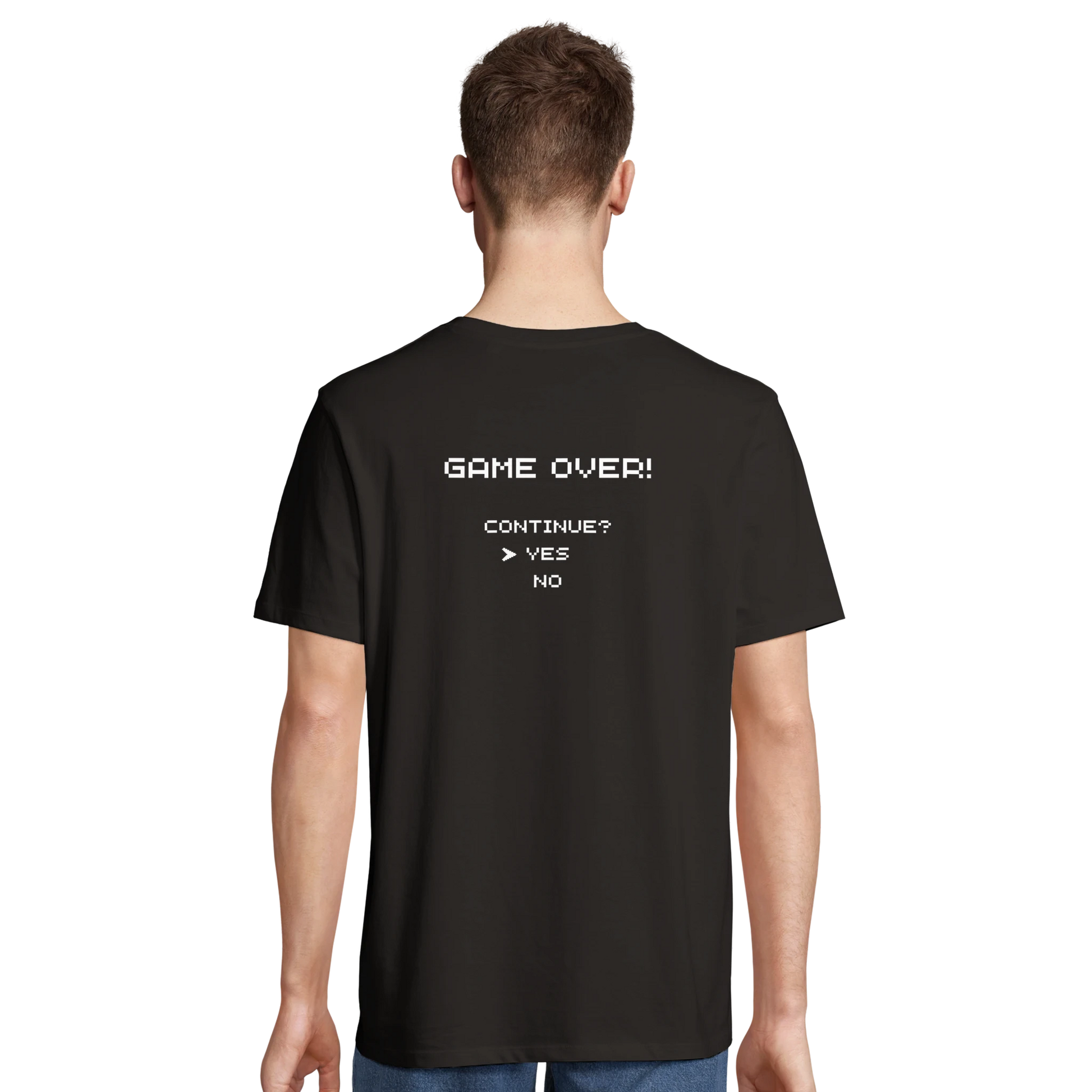Game Over T-Shirt Schwarz – Produktansicht 3