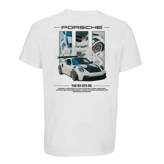 Porsche GT3 RS T-Shirt Weiss – Produktansicht