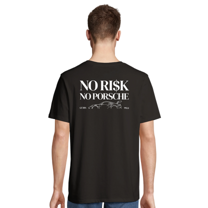 No Risk No Porsche T-Shirt Schwarz
