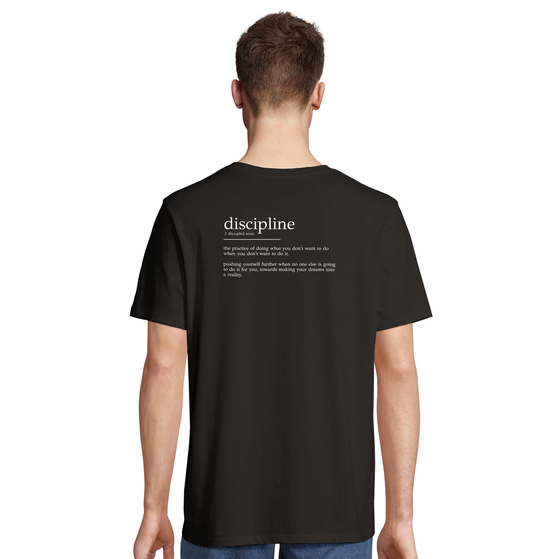 Discipline T-Shirt Schwarz – Produktansicht 3